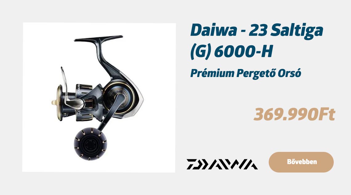 Daiwa - 23 Saltiga (G) 6000-H - Prémium Pergető Orsó