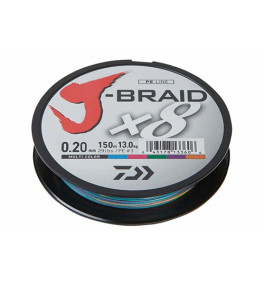 Daiwa - J-Braid X8 Multi Color 150m - Fonott Zsinór