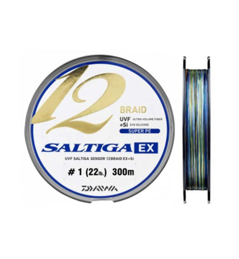 Daiwa - Saltiga 12Braid EX+Si 300m - Prémium Fonott Zsinór