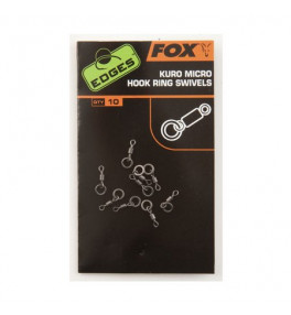 Fox - EDGES Kuro Micro Hook Ring Swivels - Micro Forgó Kuro Karikával