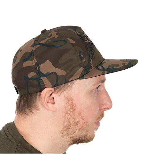 Fox - Camo Flat Peak Snapback Cap - Baseball Sapka - (CHH028)