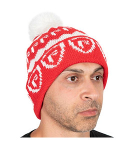Fox - Rage Red & White Bobble Hat - Sapka - (NHH020)