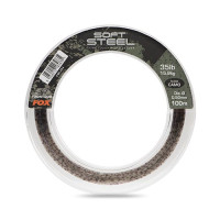 Fox - Soft Steel Fleck Camo Leader - 35lb (15.9kg) 0.50mm x 100m - Monofil Előkezsinór - (CML204)