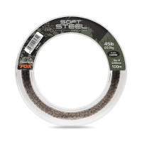 Fox - Soft Steel Fleck Camo Leader - 45lb (20.5kg) 0.60mm x 100m - Monofil Előkezsinór - (CML205)