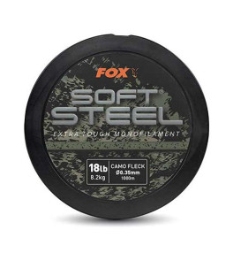 Fox - Soft Steel Fleck Camo Mono 18lb (8.2kg) 0.35mm x 1000m - Zsinór - (CML201)