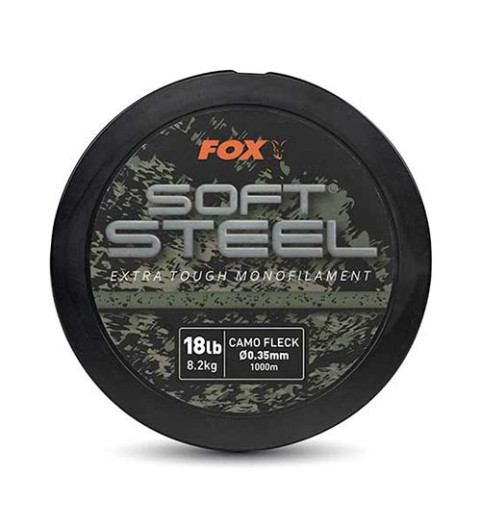 Fox - Soft Steel Fleck Camo Mono 18lb (8.2kg) 0.35mm x 1000m - Zsinór - (CML201)