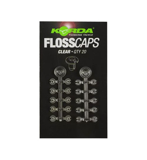 Korda - Floss Caps - Csali Stopper - Áttetsző - (KFLC1)