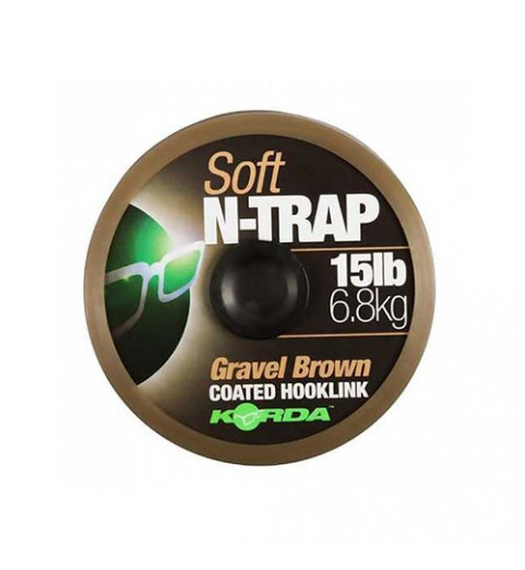 Korda - N-Trap Soft Gravel Brown 15lbs - Fonott előkezsinór
