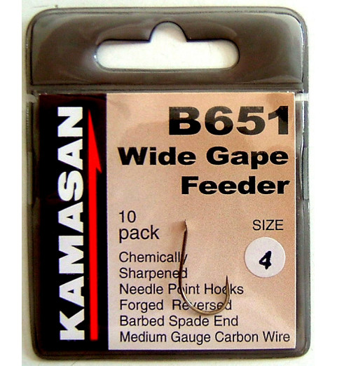 Kamasan - Wide Gape Feeder B651 - Feder Horog