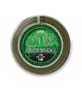 Madcat - Spliceable Leader 25m 1.00mm 110kg GREEN - Kopásálló Harcsás Előke - (SVS56657) 