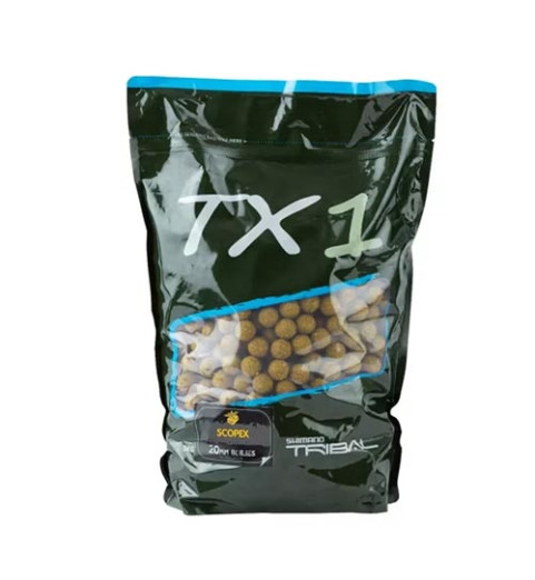 Shimano - TX1 Boillie Scopex 20mm 1kg - Bojli Scopex -  (TX1SCB201000)