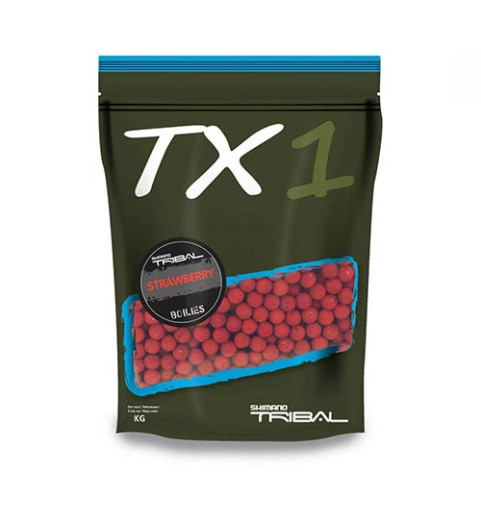 Shimano - TX1 Boillie Strawberry 20mm 1kg - Bojli Eper - (TX1SBB201000)