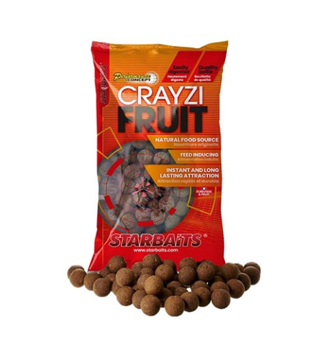 Starbaits -  Boilies Crayzi Fruit 2kg 14mm - (18321)