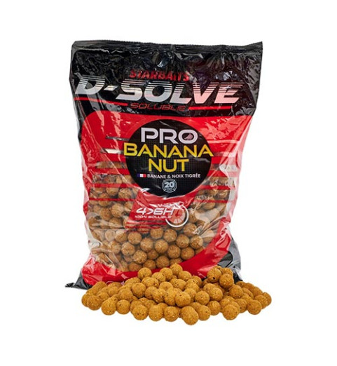Starbaits - D-Solve Boilies Pro Banana Nut 2,5kg 20mm - (49173)