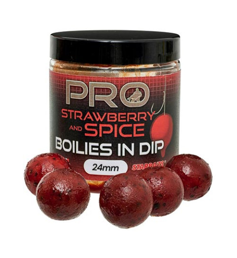 Starbaits - Boilies In Dip Pro Strawberry Spice 150g 24mm - Dippelt Bojli - (19564)