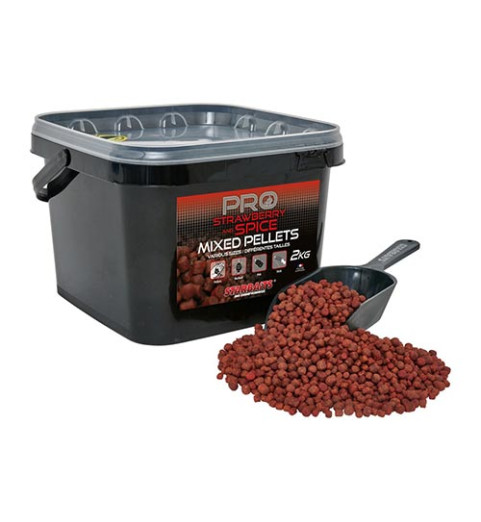 Starbaits - Pellet Mixed Pro Strawberry Spice 2kg - Pellet - (51761)
