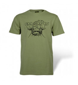 Black cat - Military Shirt Zöld - Póló