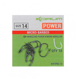 Korum - Xpert Power Micro Barbed Hooks - Mikro szakállas Horog