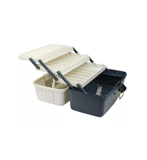 Plano - Three-Tray XL - Blue/Silver - Horgászláda - (PMC613306)